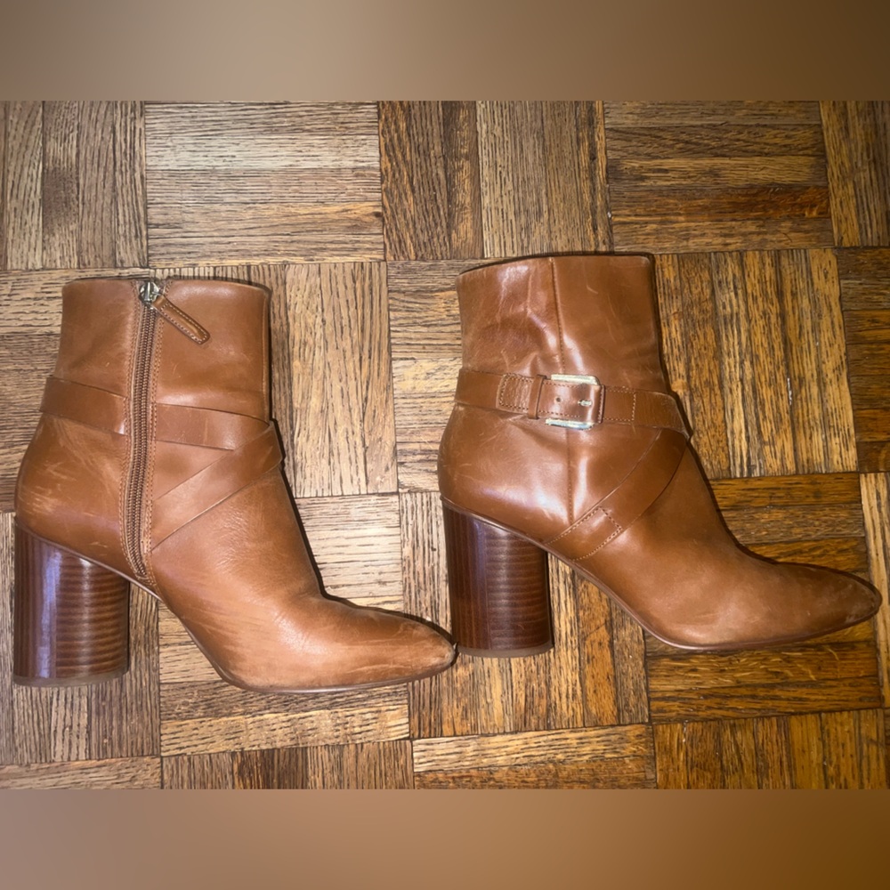 Nine West Camel Ankle Booties